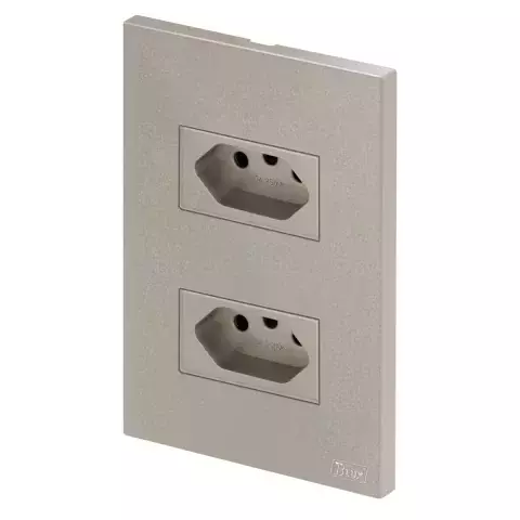 Conjunto Recta Fendi Satin 2 Tomadas 20a Horizontal Blux