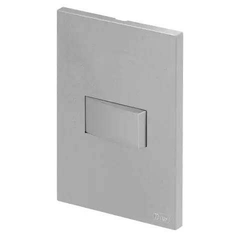 Conjunto Interruptor Recta Satin Prata 1 Tecla Pararelo Blux