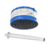 Chuveiro Elétrico Enerbanho Azul 127v 5500w Kit Com Braço Branco 30cm