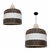 Pendente Rustico Timor 45cm 1xE27 Natural Blumenau 86401093