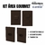Kit Para Área Gourmet Tomadas e Interruptores Linha Dubai Choco Matte Marrom Fosco Enerbras