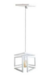 Luminaria Pendente infinity 3D B/1 Branco 8104 Enerlux