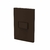 Conjunto Dubai Choco Matte Interruptor 1 Tecla Simples Enerbras