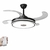 Ventilador de Teto Retratil Led 60w Preto Com Bluetooth Controle e Som Rio Gadita - comprar online