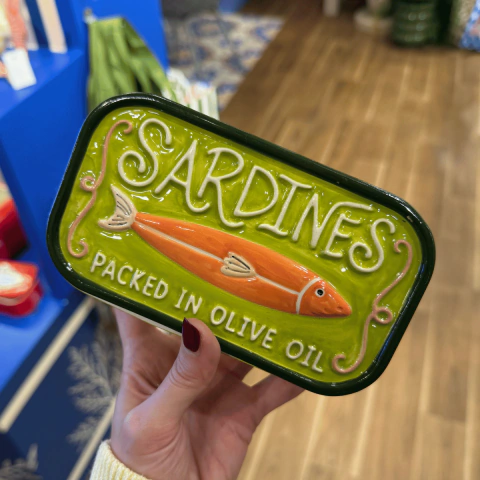 POTE DE CERÂMICA SARDINES – VERDE OLIVA