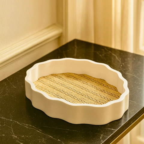 BANDEJA ORGÂNICA BRANCA