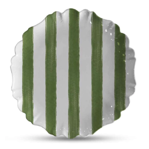 PRATO RASO CHRISTMAS STRIPES VERDE