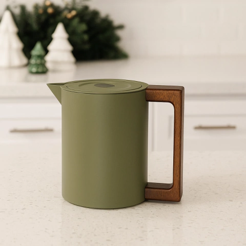 GARRAFA TÉRMICA INOX 600ML BRUSQUE - VERDE