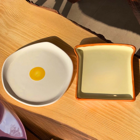 KIT PRATO DE OVO E PÃO DE FORMA BREAKFAST