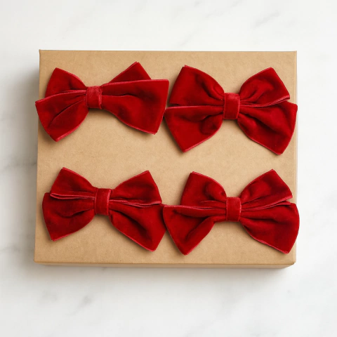 CJ. 4 PORTA GUARDANAPO LAÇO VERMELHO - buy online