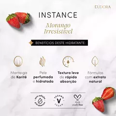 Creme Hidratante Desodorante Corporal Instance Morango Irresistível 400ml na internet
