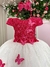 Vestido Juvenil - Midi Vila Lele Sabrina Pink e Off na internet