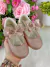 Sapatilha Flor Di MIla Baby Nude - Rose Gliter na internet