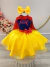 Vestido Fantasia Infantil Princesa Branca de Neve C/ Capa - comprar online