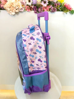 Mochila de Rodinhas Escolar da Disney Frozen Holográfico Tam. 16 - Coroa Encantada - Roupa Social Infantil