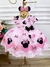 Vestido Infantil Minnie Rosa Com Broche de Laço Luxo - loja online