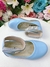 Sapatilha Azul Bebê De Tornozeleira Com Pérolas E Strass - comprar online