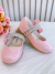 Sapatilha Rosa Verniz Aplique de Lacinho e Tiras C/ Strass - comprar online