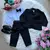 Conjunto Social Miss Cherry Jorge Terno Preto