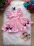 Romper/Vestido Princesa Belli Minnie/Minie Rosa - TUTTI BABY & KIDS - Roupa Social Infantil 