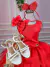 Vestido Miss Sweet Dreams Vermelho - TUTTI BABY & KIDS - Roupa Social Infantil 