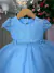 Vestido Menina Bonita Magali Florzinha Azul Bebe - comprar online
