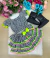 Conjunto Junino Banana Club Luxo Sofia Xadrez Preto