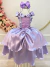 Fantasia Infantil Lilás Princesas Sofia e Rapunzel Festas - comprar online