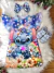Vestido Infantil Azul Estrelas Lilo e Stitch Luxo Festas - loja online