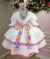 Vestido Junino Banana Club Luxo Noiva/Noivinha Lacinhos Branco - loja online
