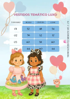 Vestido Tematicos Kids Fazendinha Rosa Vaquinha na internet