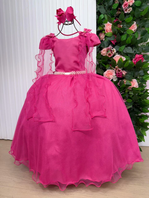 Vestido Banana Club Longo Diamante Pink