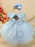 Vestido Infantil Bebê Azul C/ Renda Jardim Encantado Festa na internet
