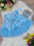Vestido Infantil Bebê Azul Bebê Jardim Encantado Luxo - TUTTI BABY & KIDS - Roupa Social Infantil 