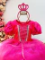 Fantasia Infantil Princesa Aurora Pink Acompanha Tiara e Luva - comprar online