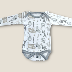 BODY MANGA LARGA ESTAMPADO ANIMALITOS