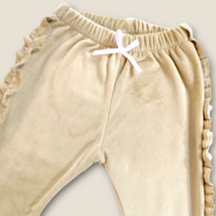 CALZA PLUSH FRIZADO BEIGE - comprar online