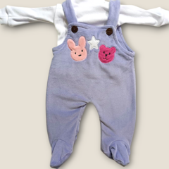 JARDINERO PLUSH CON REMERA LISA