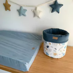 Cambiador Antivuelco Celeste en internet