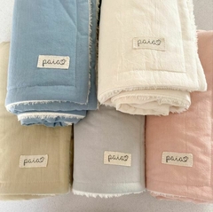 Manta con corderito - Rosa viejo - comprar online