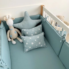 Acolchado Tussor Celeste - comprar online