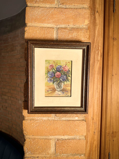 Quadro buquê flores azaléias