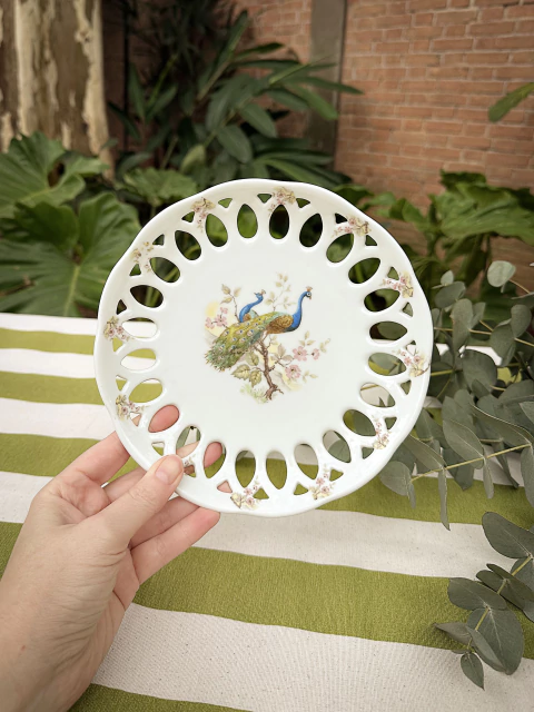 Prato decorativo Pavão - comprar online
