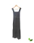 Vestido Longo Preto com Detalhes em Branco - comprar online
