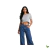 Blusinha Camiseta de Linha Cinza Zara