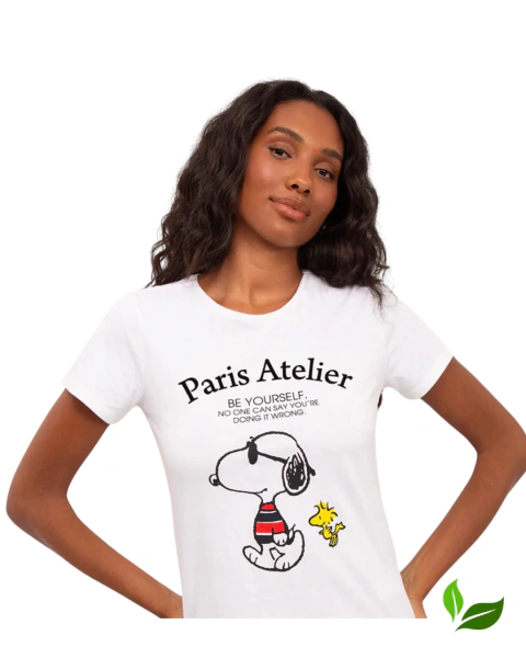 Camiseta Snoopy Paris Atelie