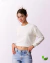 Blusa Cardigan Tricot Off White Maria Pavan