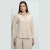 Camisa de Linho Marrom Clara Gregory