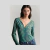 Blusinha Verde/Azul Manga Longa Anne Kanner - comprar online