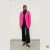 Blusa Cardigan Assimétrico Tricot Pink Comprido